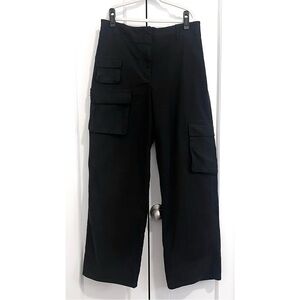 Wilfred Black Modern Cargo High Waisted Pants in Black - Size 12